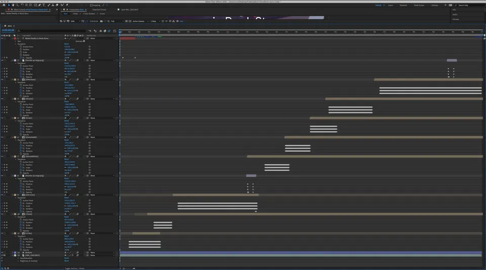 Main composition in After Effects